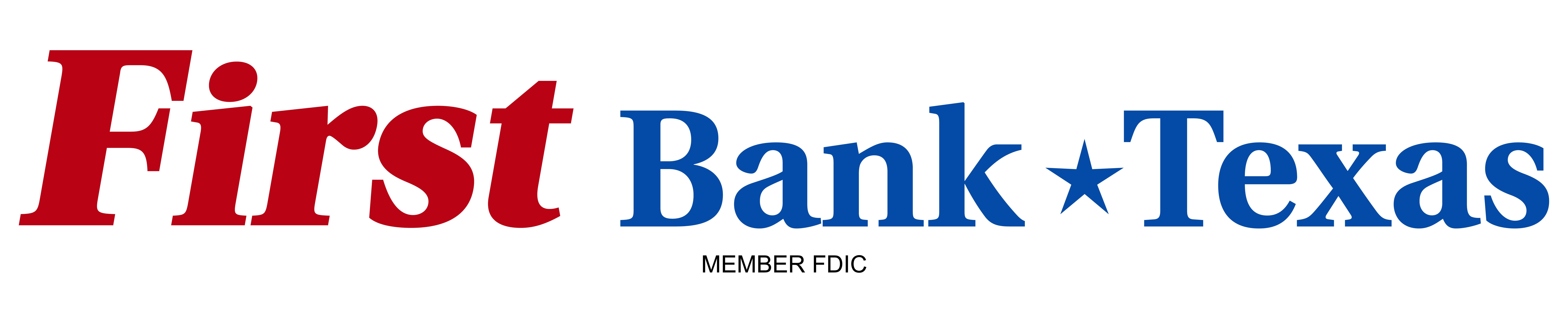 FIRST BANK TEXAS LOGOS PRIMARY LOGO FULL COLOR FDIC 002