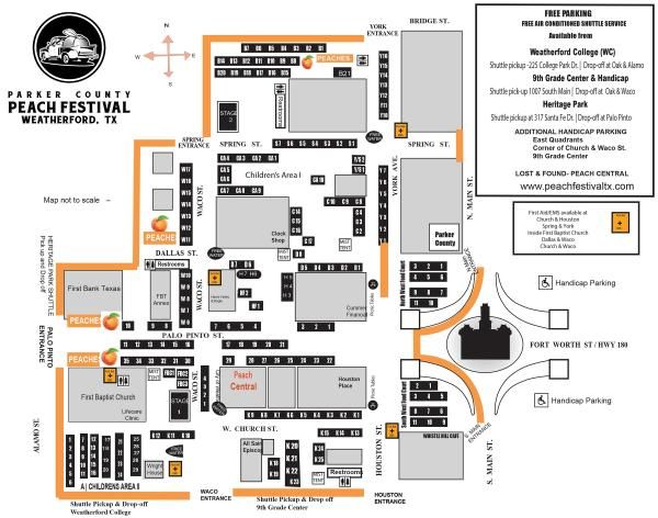 2022 Peach Festival Map